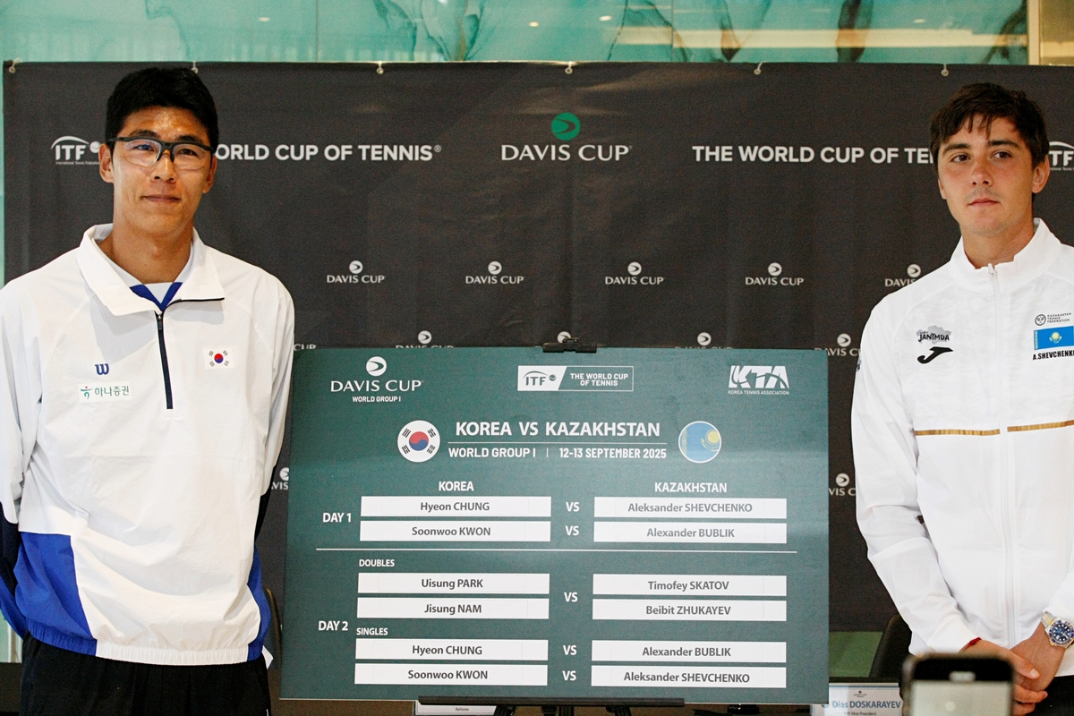 정현(왼쪽)과 셰프첸코