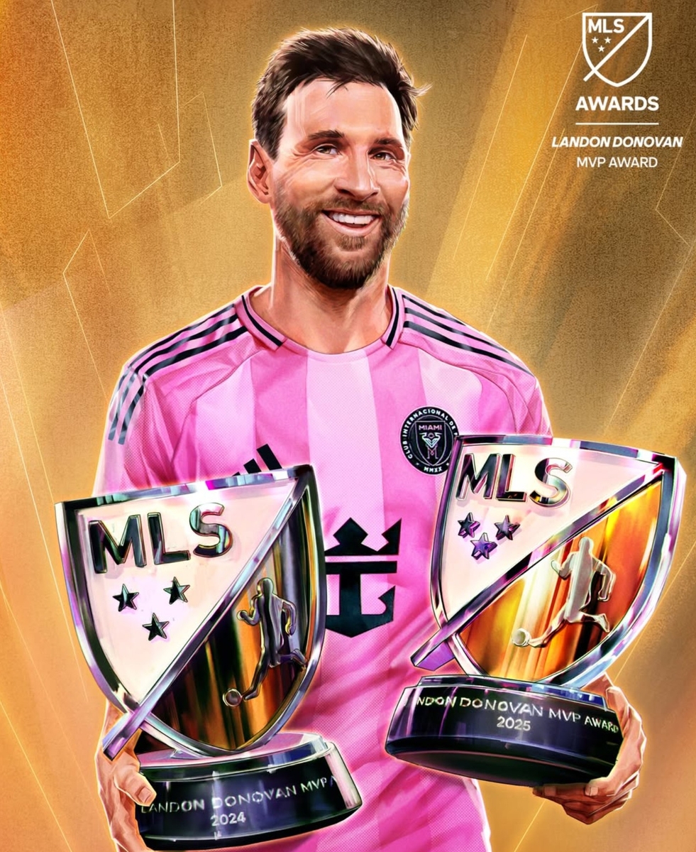 2년 연속 MLS MVP에 선정된 리오넬 메시