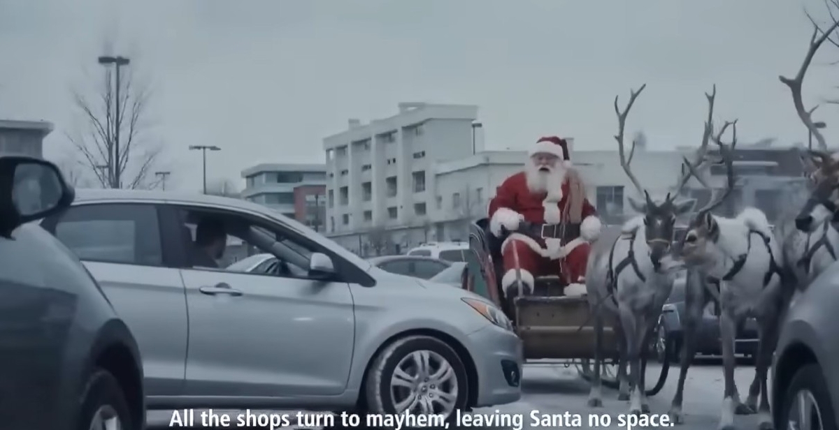 네덜란드 맥도날드가 제작한 AI 기반 크리스마스 광고의 한장면