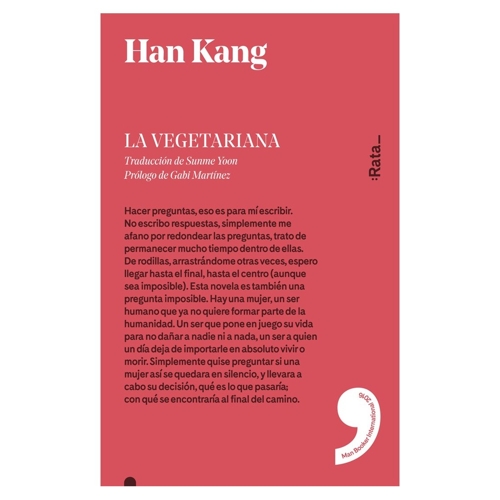 La vegetariana' de Han Kang recibe un premio literario español
