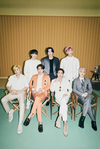 La foto, proporcionada por Big Hit Music, muestra al grupo masculino de K-pop BTS. (Prohibida su reventa y archivo)