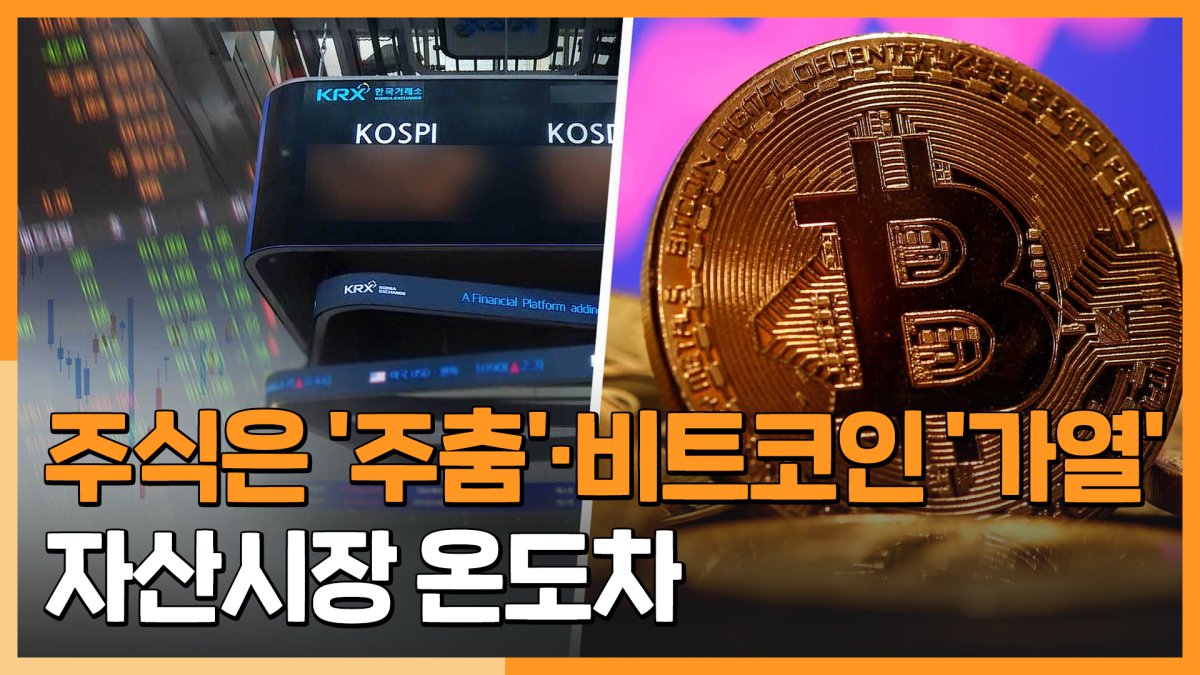 [자막뉴스] 주식은 '주춤'·비트코인 '가열'…자산시장 온도차