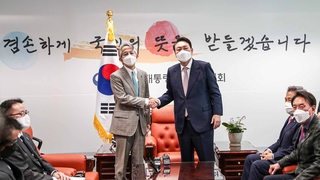 韓国次期大統領　駐韓日本大使と面会（３月２９日）