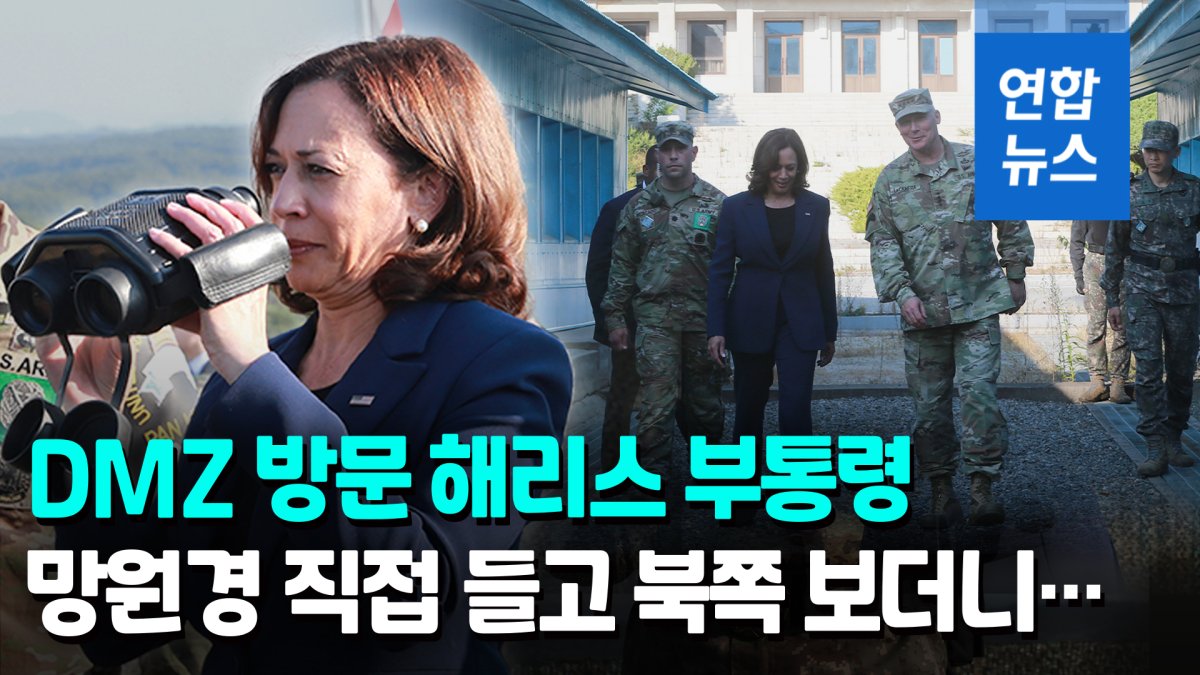 [영상] DMZ 찾은 해리스 "악랄한 정권"…대북 강경 메시지