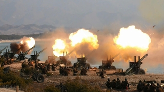 北朝鮮がまた砲弾発射　東西両岸から２５０発（１０月１９日）