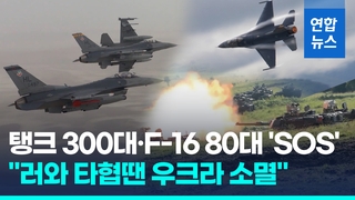  우크라 "대반격 위해 전차 300대·F-16 80대 우선 필요"