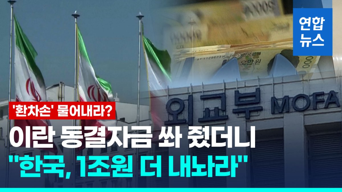 [영상] 이란 "한국, 1조3천억 더 내놔야…환차손 받아내려 법률 검토"
