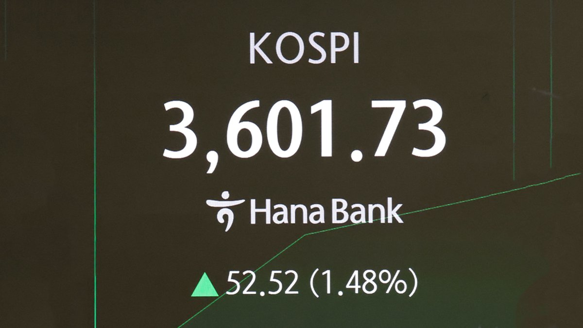韓国総合株価指数 一時初の3600超え（10月10日） | 聯合