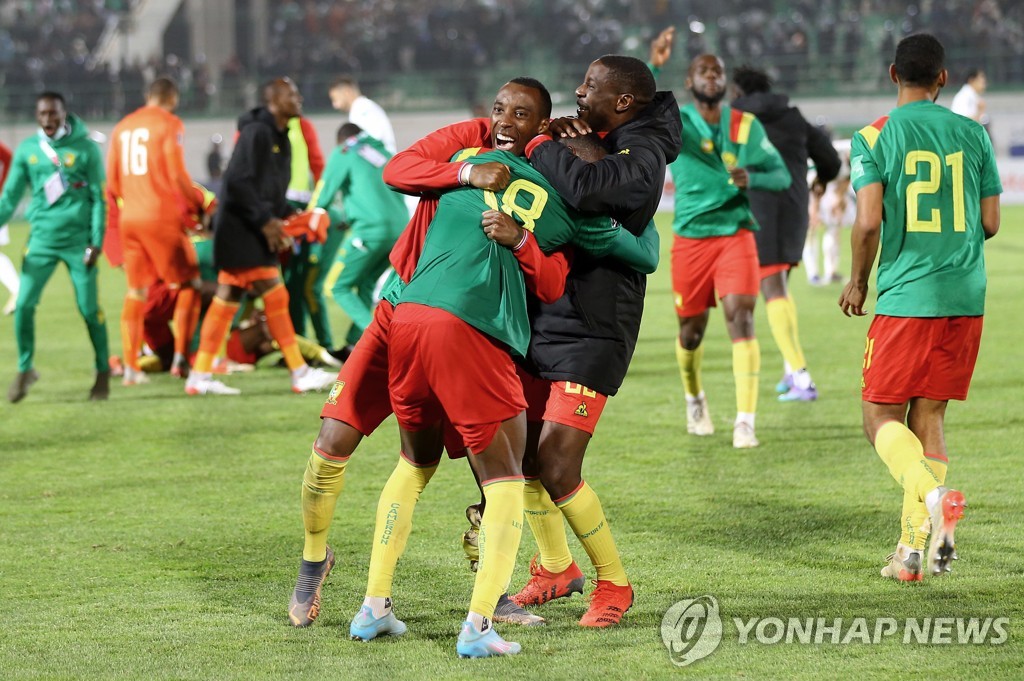 월드컵 본선행 확정한 카메룬 축구대표팀