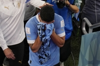 [월드컵] 황희찬 역전골 소식에…수아레스·우루과이는 탈락의 눈물