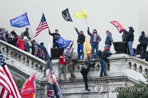 2021년 1월 6일 美 의회에 난입한 트럼프 지지층