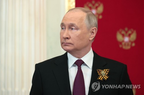 2023년 전승절 기념식에 참석한 블라디미르 푸틴 러시아 대통령