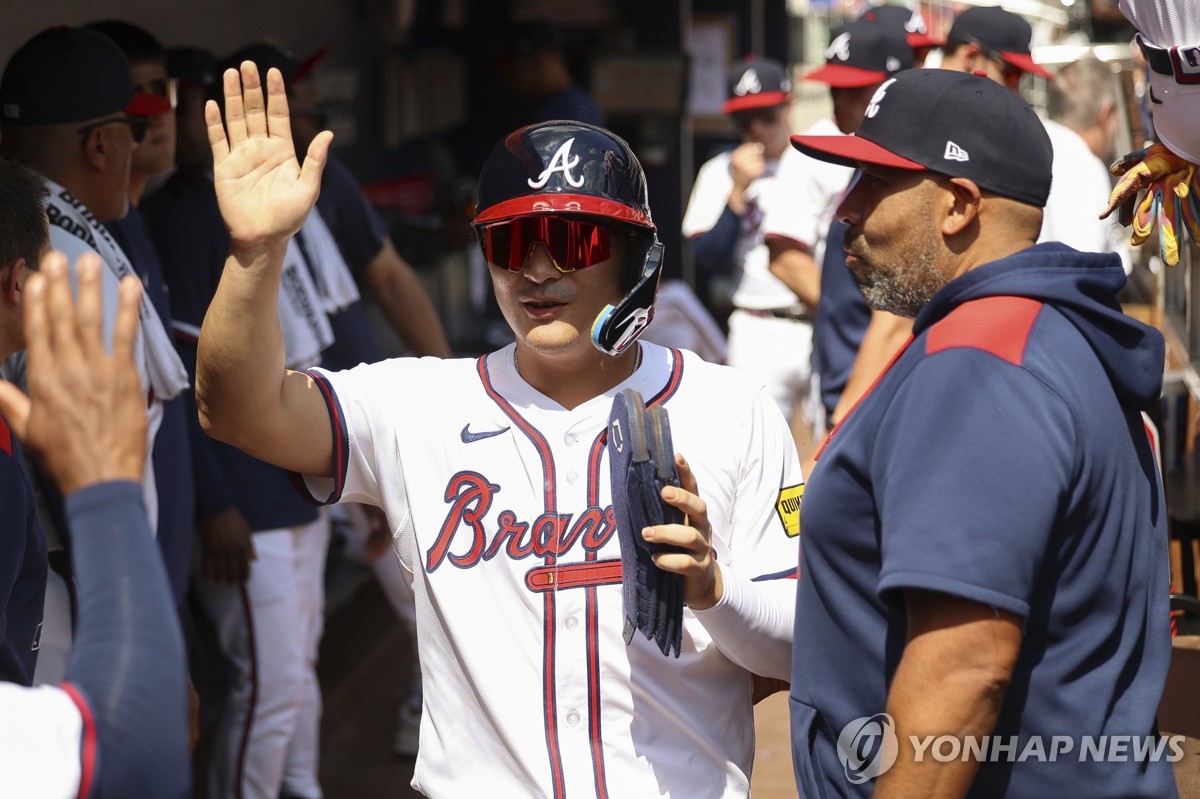MLB 애틀랜타 김하성, 올 시즌 첫 '3안타'…볼넷 포함 4출루