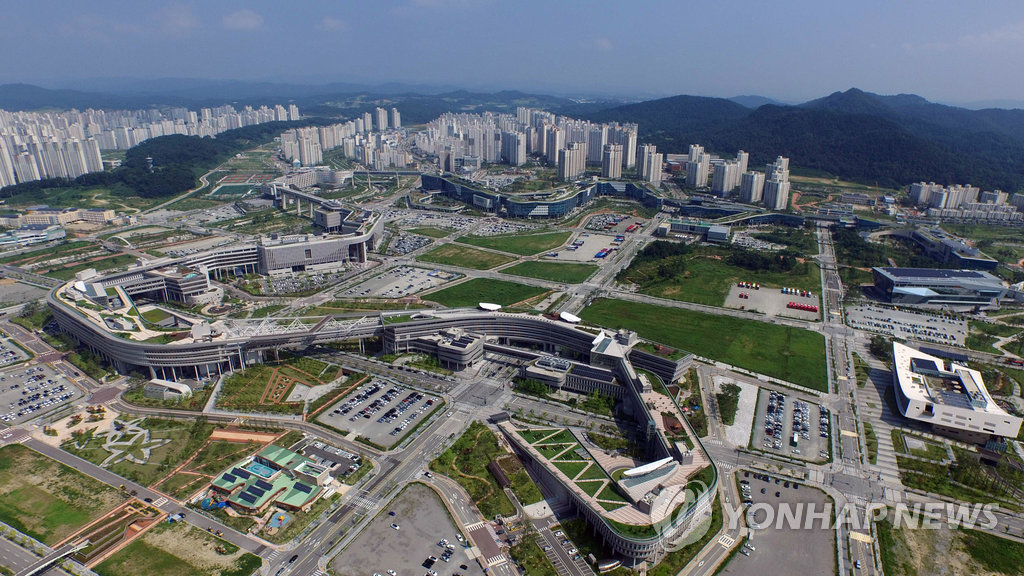 하늘에서 내려다본 정부세종청사