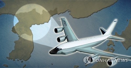 미국 정찰기 리벳 조인트(RC-135W) 대북 감시 (PG)