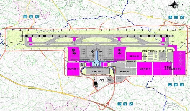 제주 제2공항 시설 배치도