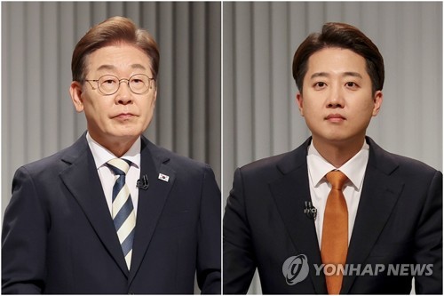 이재명 "내란세력과 단일화할거냐"…이준석 "망상 속에서 두려운가"
