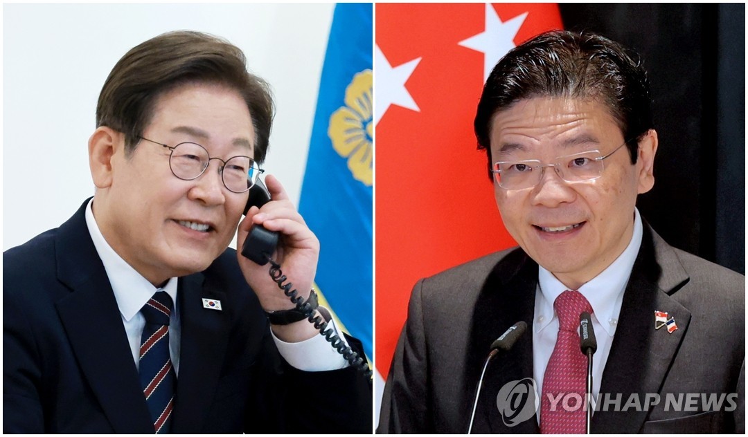 이재명 대통령, 로런스 웡 싱가포르 총리