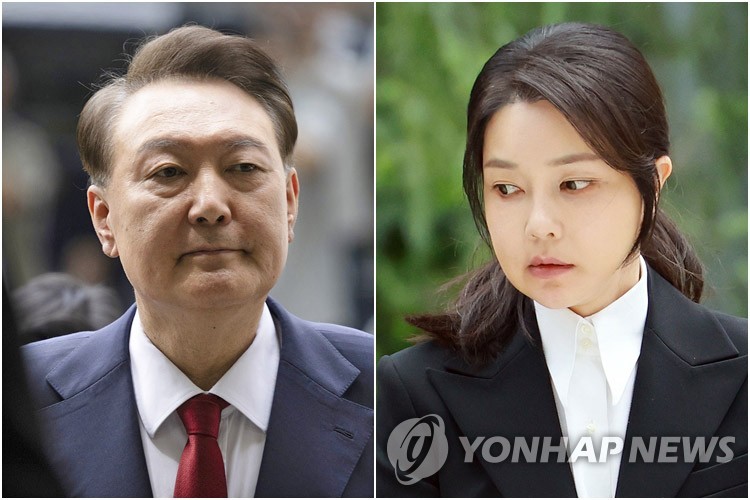 윤석열 전 대통령(왼쪽)과 김건희 여사