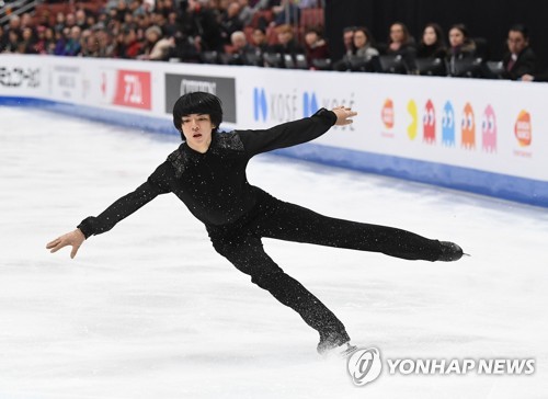 (AMPLIACIÓN) Cha Jun-hwan termina en el 2º puesto en el programa corto con un récord personal en el Campeonato de los Cuatro Continentes de Patinaje Artístico