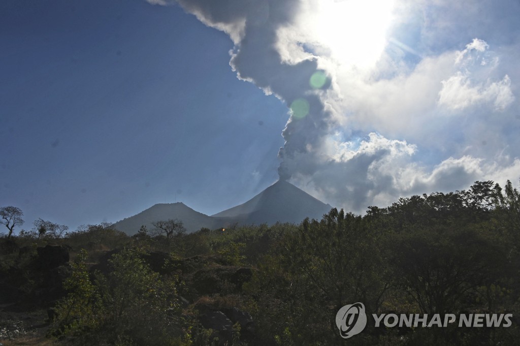 지난 2월 9일 과테말라 파카야 화산