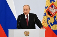 푸틴, 우크라 점령지 합병조약 서명…