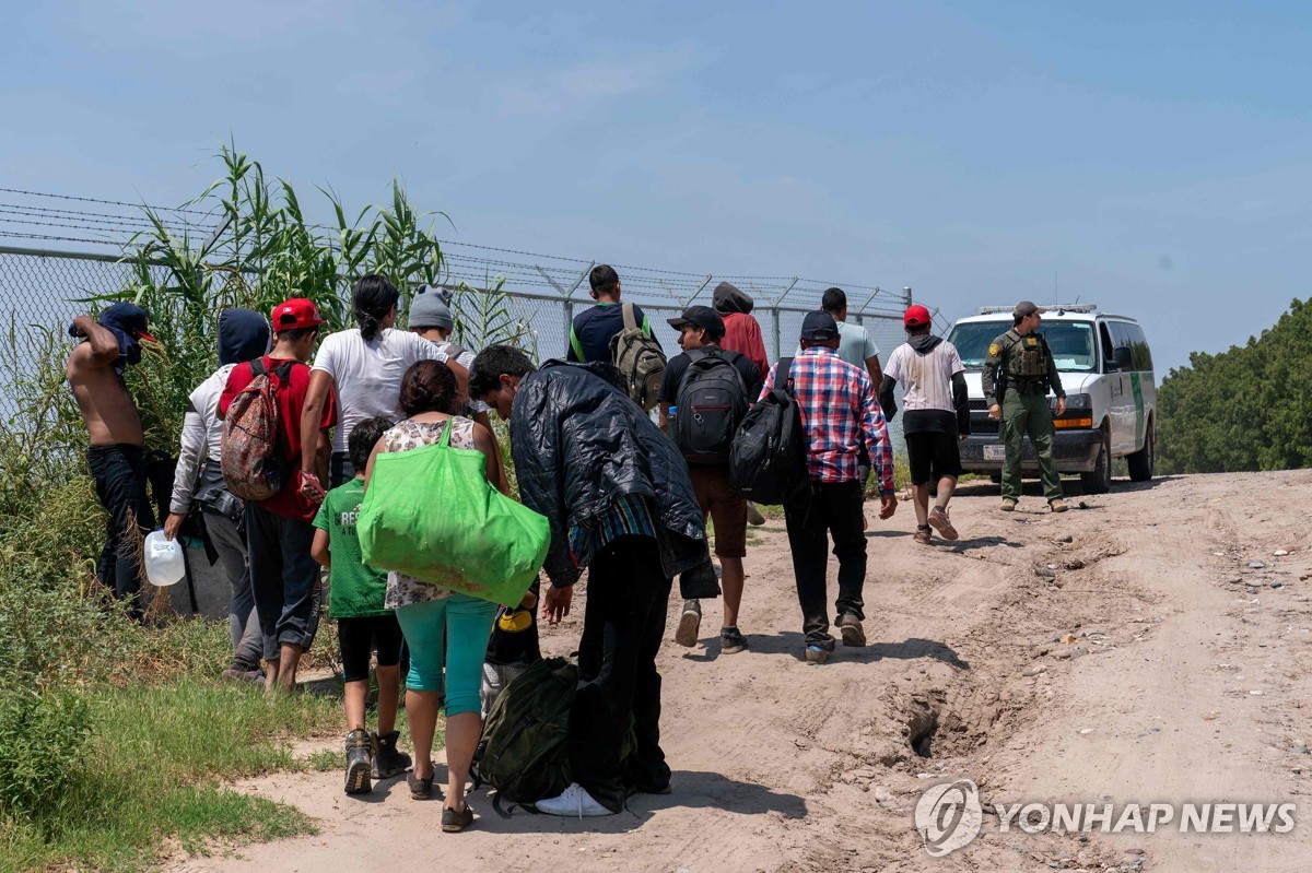 국경 넘어 미국 땅 밟은 이민자 그룹