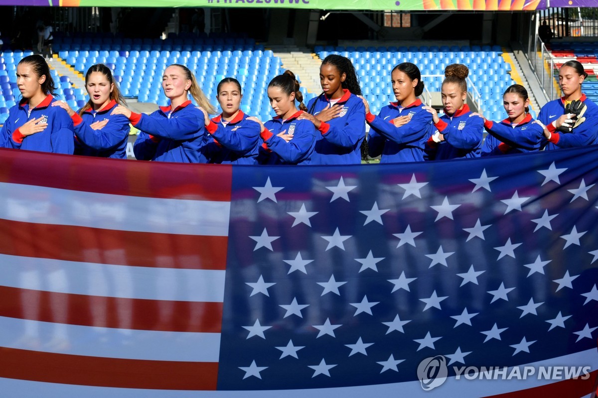 미국 여자 U-20 대표팀 선수들