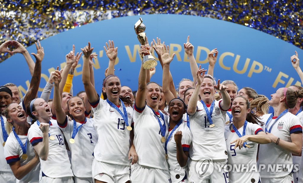 여자 월드컵 '2연패'를 한 미국 대표팀
