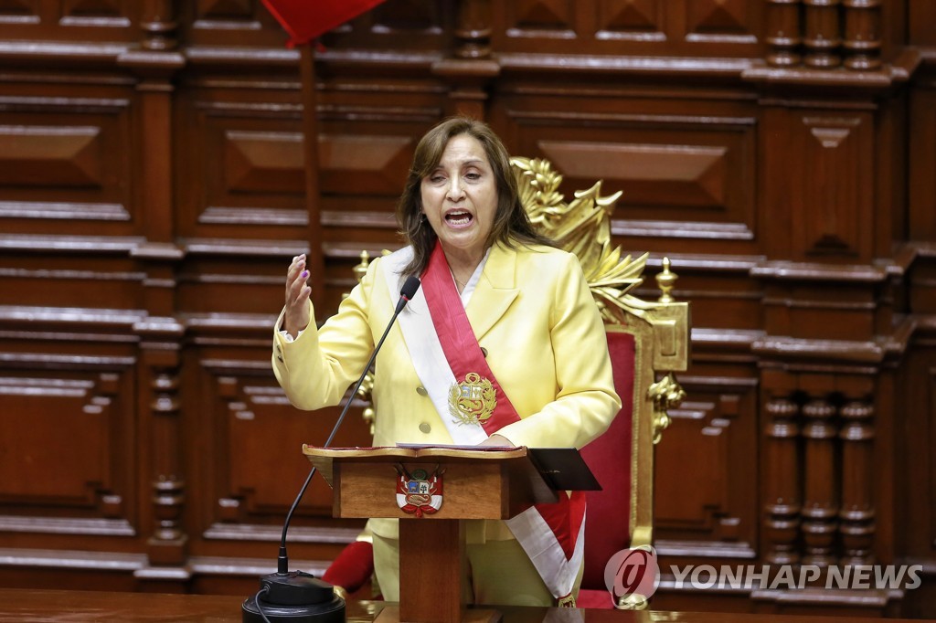 디나 볼루아르테 페루 첫 여성 대통령