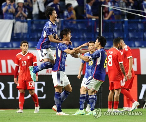 일본, 클린스만호에 0-1 패배 안긴 페루에 4-1 완승
