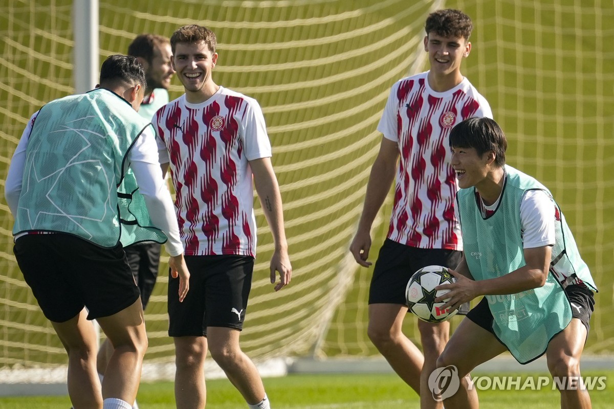 훈련하는 김민수