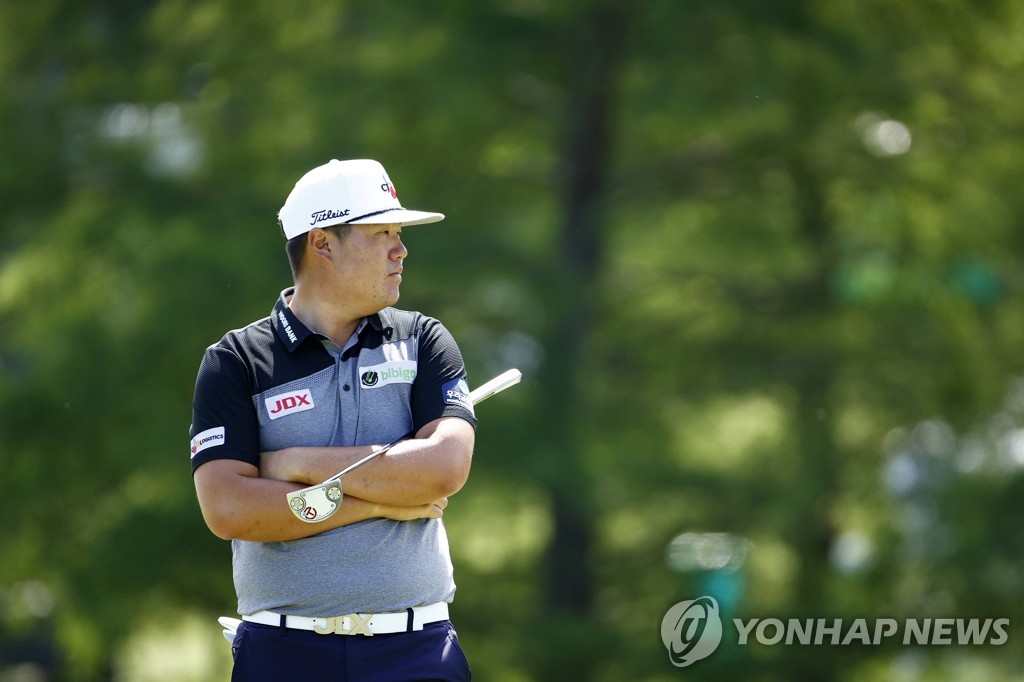 In this Getty Images file photo from May 6, 2021, Im Sung-jae of South Korea looks on from the second green during the first round of the Wells Fargo Championship at Quail Hollow Club in Charlotte, North Carolina. (Yonhap)
