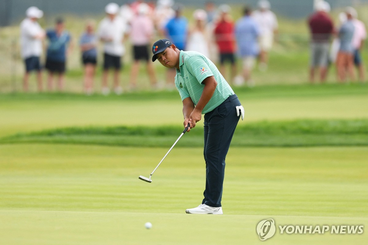 김시우, 메이저대회 US오픈 2R 공동 8위…난코스서 선전