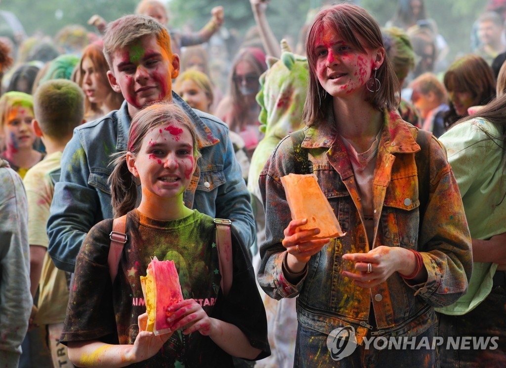 Holi Festival in Rostov-on-Don, Russia