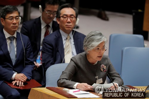 韓国外相「数カ月後には核なき朝鮮半島の目標に近づく」＝安保理会合