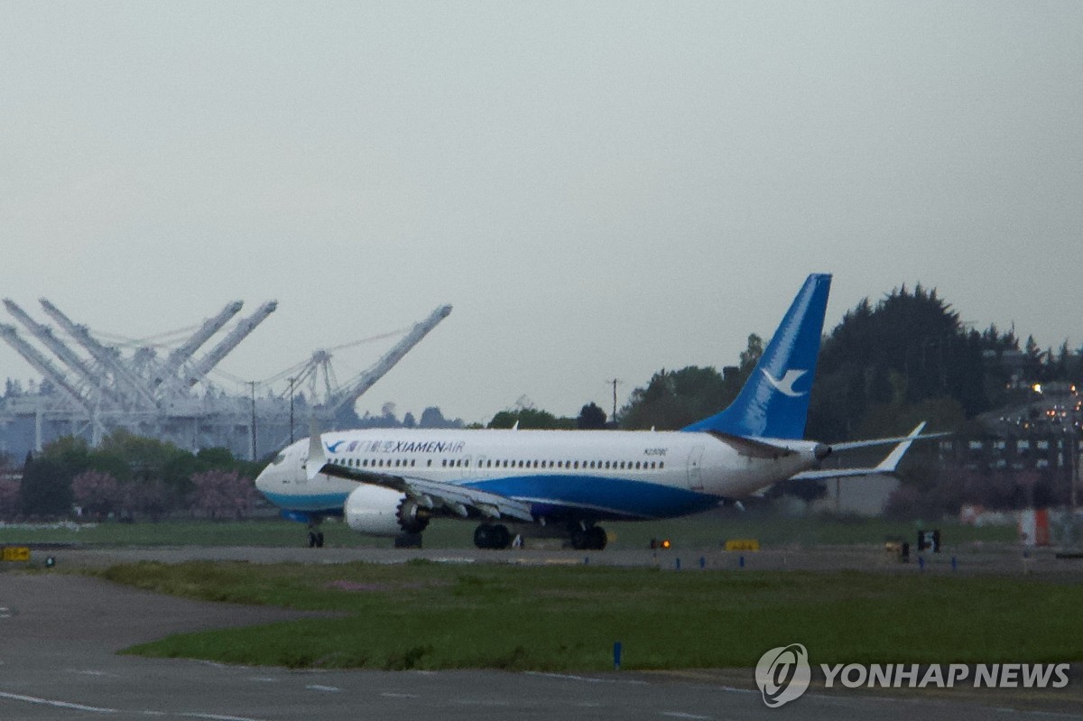 中샤먼항공에 인도예정이다가 관세전쟁 탓에 지난 19일 美시애틀로 돌아온 보잉기