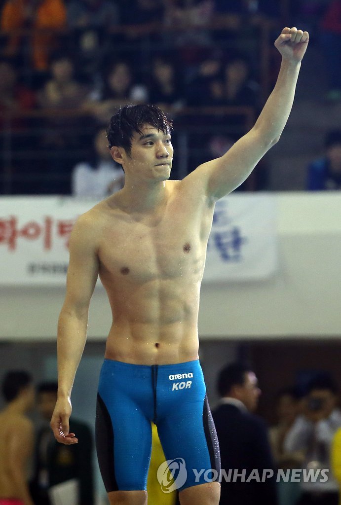 박선관, 배영 100ｍ 한국신