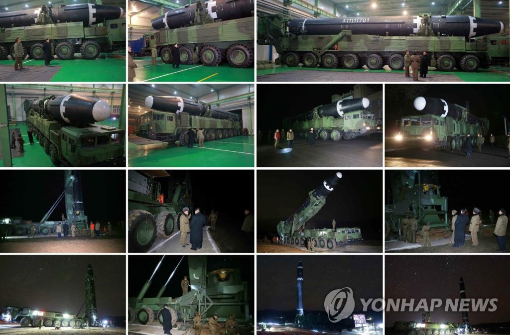 北朝鮮　ミサイル発射実験の写真公開