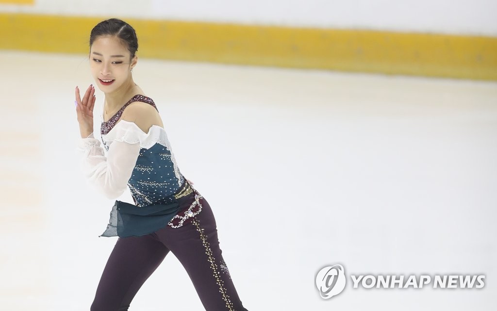 South Korean figure skater You Young performs her free skate program at the Korea Figure Skating Championships at Mokdong Ice Rink in Seoul on Jan. 13, 2019. (Yonhap)