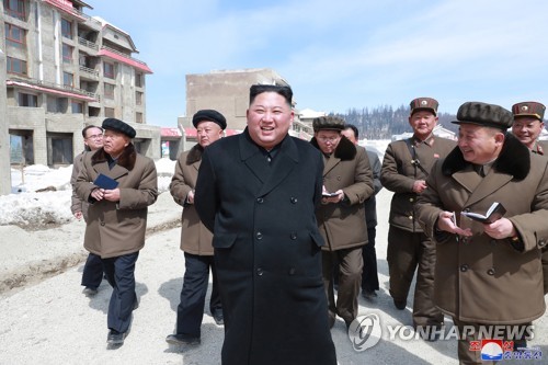 (LEAD) N.K. leader visits late father's birthplace before possible announcement on nuclear talks