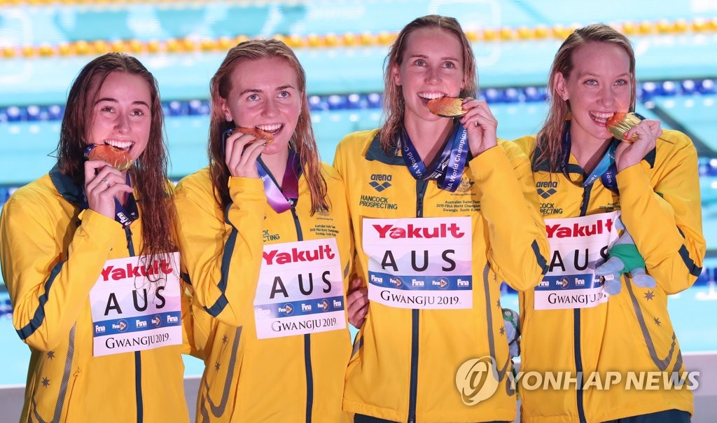 Womens 4x200m Freestyle Relay Yonhap News Agency 8917