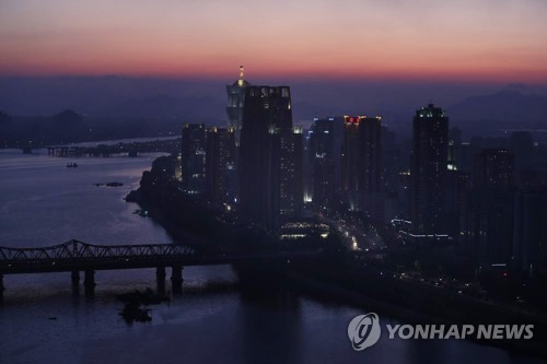 Sunset in Pyongyang