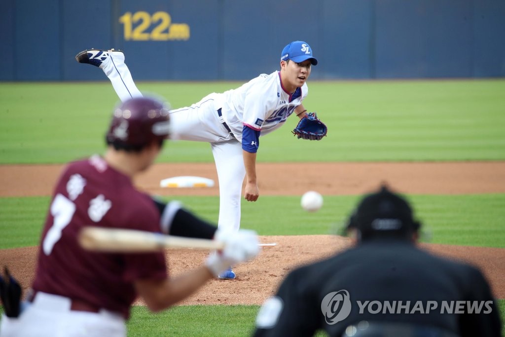 역투하는 삼성 원태인 | 연합뉴스