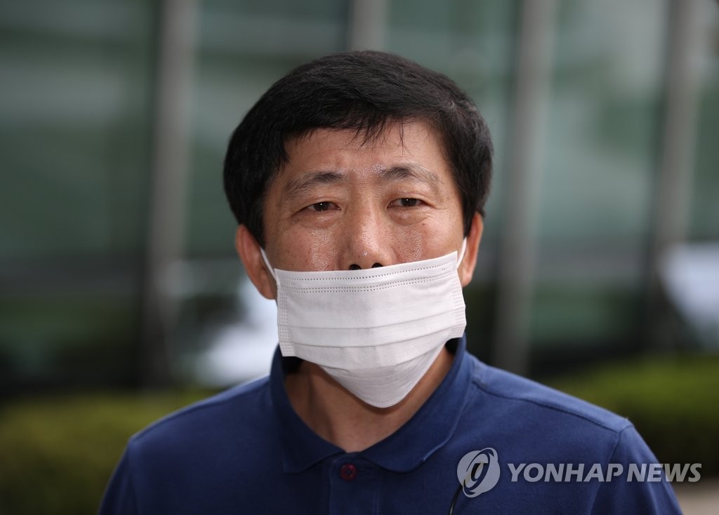 This file photo, taken on Aug. 13, 2020, shows Park Sang-hak, the leader of Fighters for a Free North Korea, a defectors' group. (Yonhap) 