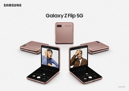 Galaxy Z Flip 5G. (Photo fournie par Samsung Electronics Co. Revente et archivage interdits) 