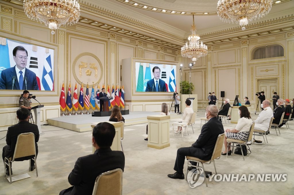 文大統領 朝鮮戦争参戦の国連軍２人に勲章授与 聯合ニュース