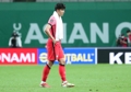 Son Heung-min of South Korea reacts to a scoreless draw against Iraq after the teams' Group A match in the final Asian qualifying round for the 2022 FIFA World Cup at Seoul World Cup Stadium in Seoul on Sept. 2, 2021. (Yonhap)