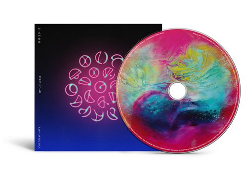La imagen, proporcionada por Warner Music Korea, muestra el CD de "My Universe", un sencillo en colaboración de BTS y Coldplay. (Prohibida su reventa y archivo)