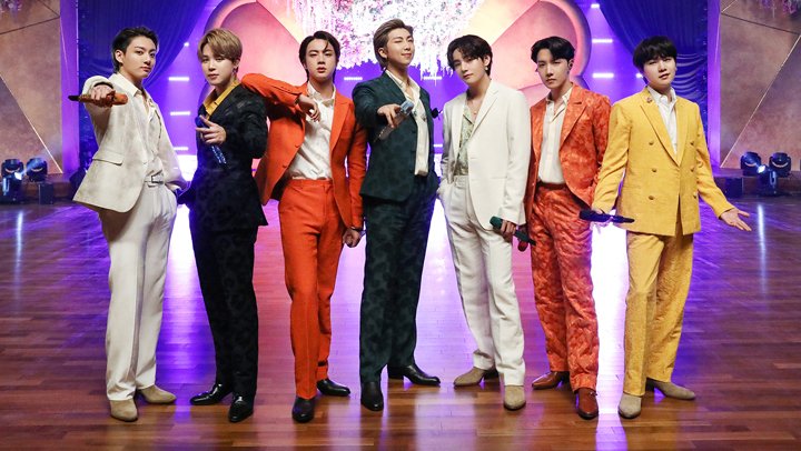 This photo, provided by Big Hit Music shows K-pop superband BTS. (PHOTO NOT FOR SALE) (Yonhap)